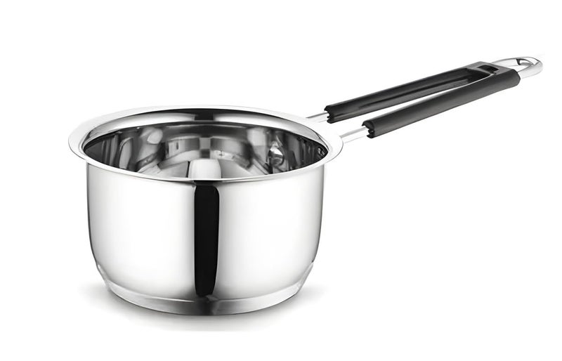 FLIXBLOOM Flixbloom Glossy Stainless Steel Premium Sauce pan Saucepan Tea pan Tpan Milk Pan Milk Pot Chaidan Kitchen Cookware Set for Induction LPG Gas Stovetops 800ml - Image 1