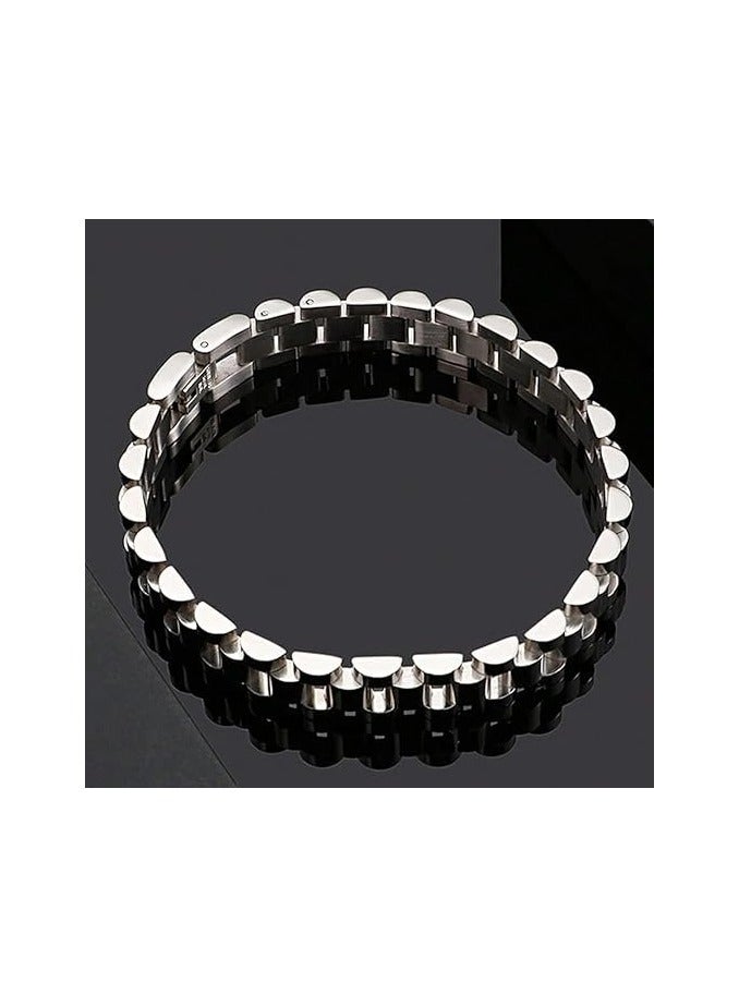 Fayrouz Jewellery Unisex Waterproof Bracelet for Women Stainless Steel Thick Links Bracelet by Firouz Jewelry - Image 4