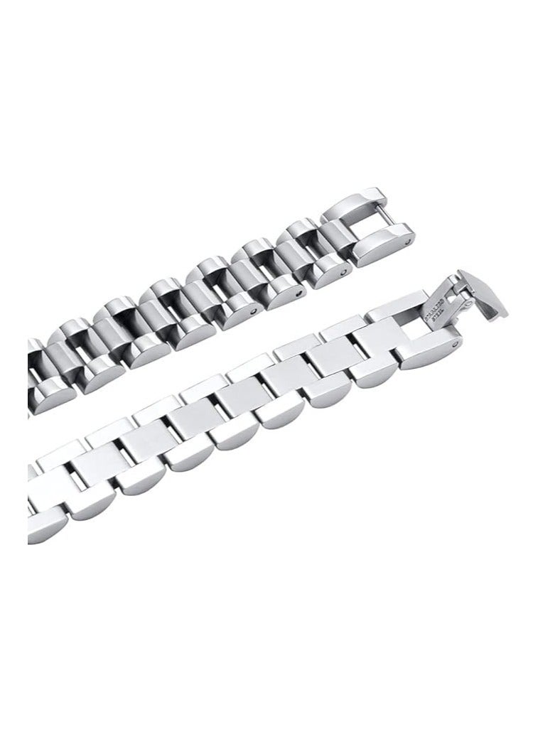 Fayrouz Jewellery Unisex Waterproof Bracelet for Women Stainless Steel Thick Links Bracelet by Firouz Jewelry - Image 5