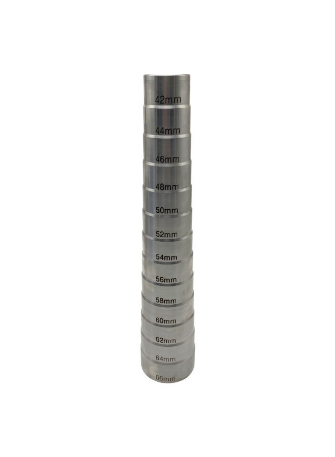 Wooden Bracelet Stick Round Egg-Shaped Drum-Shaped Step Slot Bracelet Repair Plastic Correction Extended Measurement Wooden Stick Solid Wood-Model:Ladder Stainless Steel Solid Bracelet Stick  - Image 1
