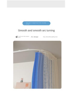 Bluejw Bed Tent Twin,Privacy Tent For Bunk Bed,U-Shaped Self-Adhesive Double-Track Light Reducing Bed Canopy, Free Of Punching Holes Portable Dream Tents Sensory Tent Indoor For Kids And Adult  - Image 4
