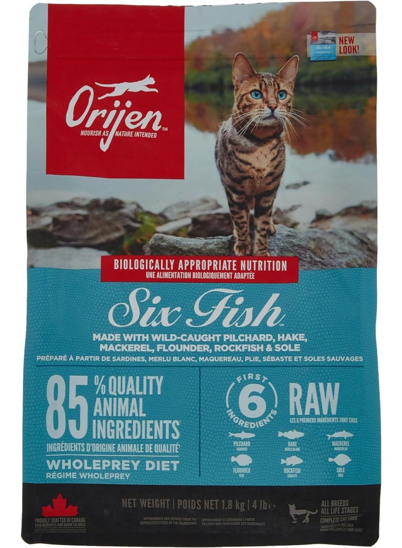 Orijen Six Fish Cat dry food 1.8Kg
