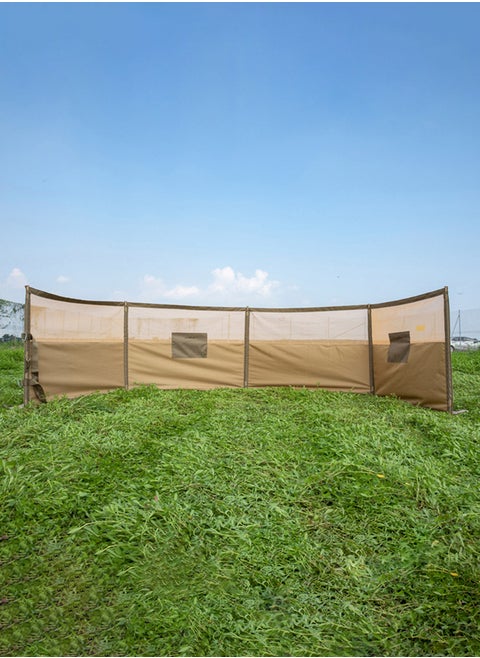 Outdoor windbreak for trips, Al-Mashab windbreak, Kaki, Size 6*1.25Metre