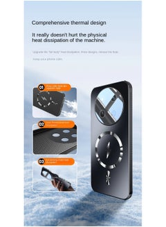 CoomBe Frosted Protective Phone Case for Honor X9C with Heat Dissipation, Shockproof Lens Protection Cover Magnetic Wireless Charging Cases  - Image 3