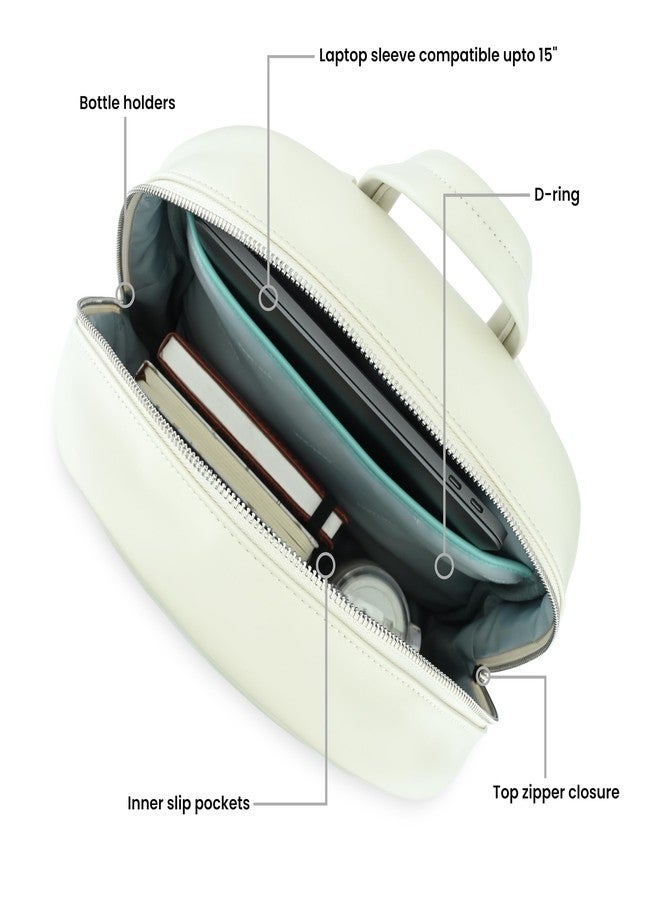 Fastrack ColourPopx Laptop Backpack | Faux-Leather Women's Handbags | 14" Laptop Tote for Workwear and College - Image 4