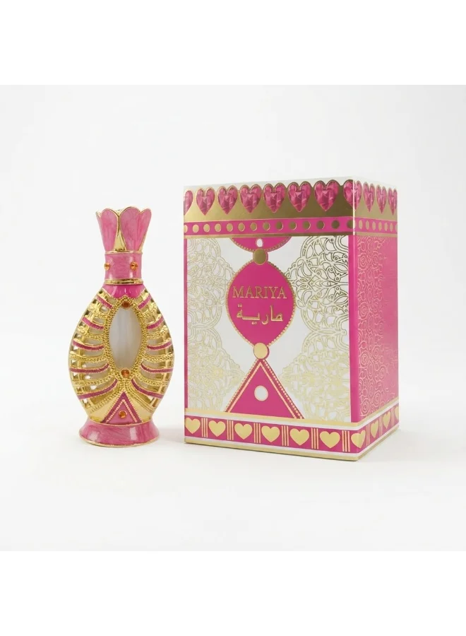 ARD PERFUMES Ard Perfumes Mariya Attar 12ml – Women's Concentrated Perfume Oil (CPO), Fresh Floral Sandalwood Musk Fragrance, Long Lasting