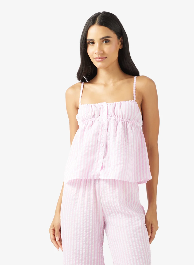Ginger Striped Cami & Pyjama Set