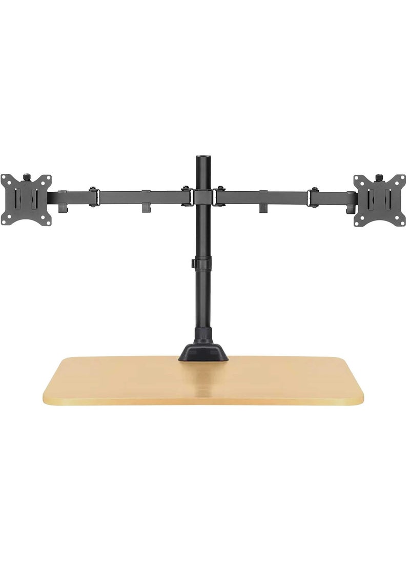 Generic Dual Monitor Arm Mount – Adjustable for 17–32” Screens, 360° Rotation, VESA 100x100, Heavy Duty, Max Load 9kg  - Image 1