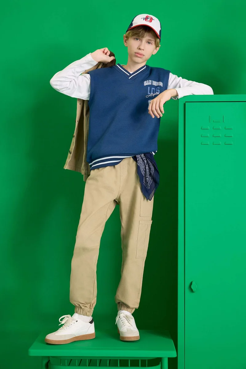 DeFacto Boy Oversize Fit Printed Vest