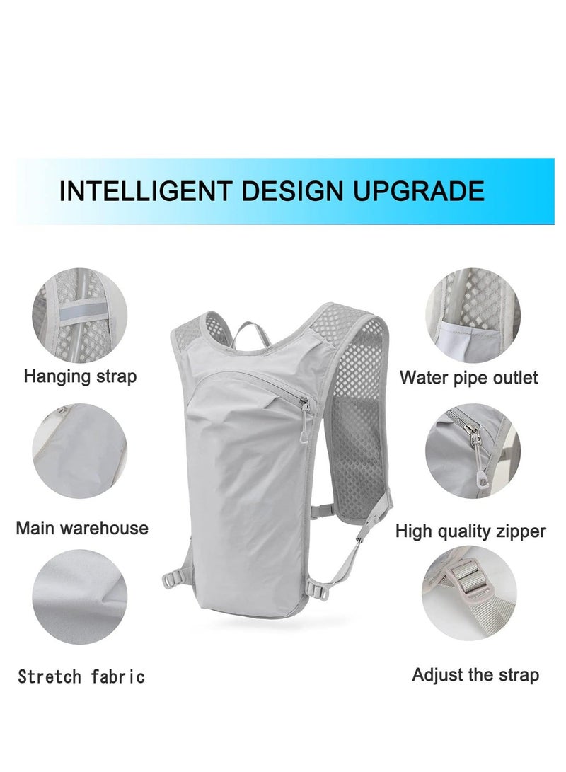 Generic Running Hydration Vest Backpack Lightweight Insulated Pack with 1.5L Water Bladder Bag Daypack for Hiking Trail All-Purpose Cycling Race Marathon - Image 3