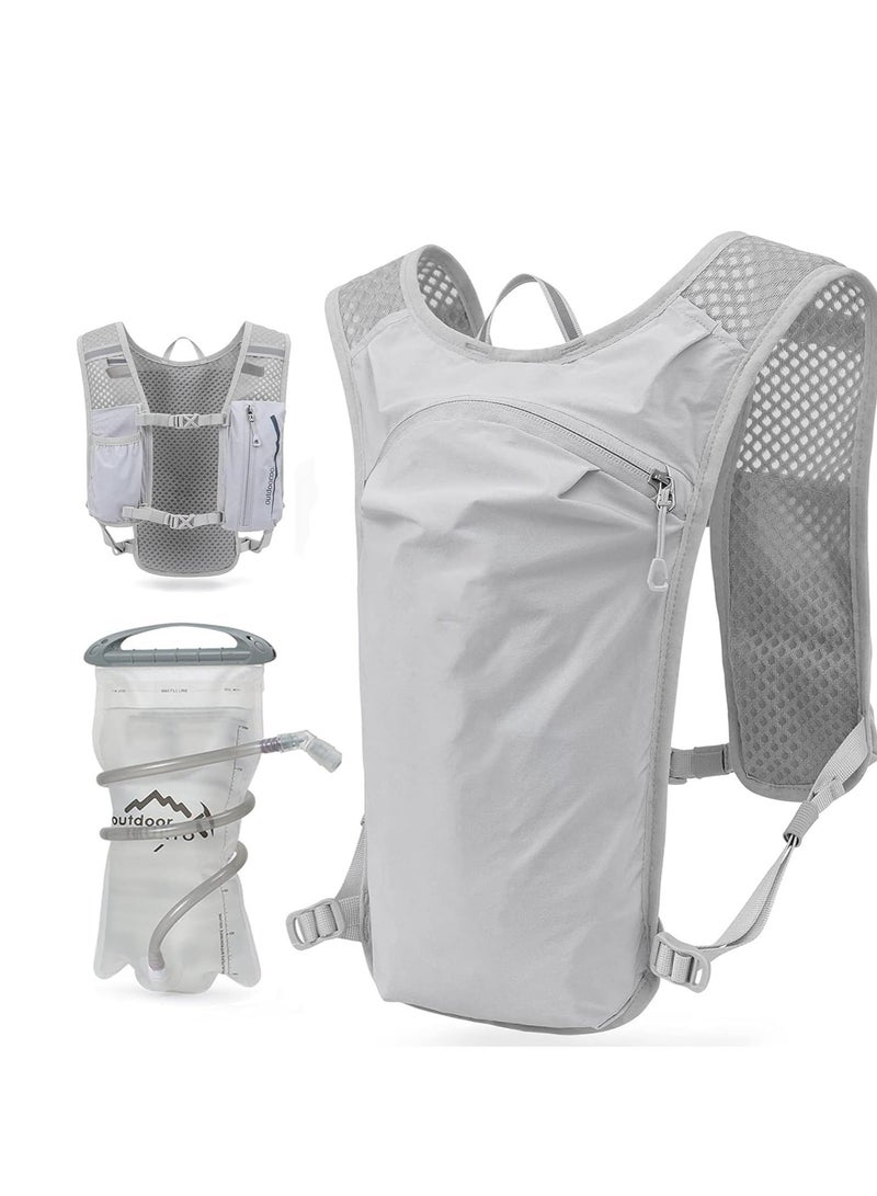 Generic Running Hydration Vest Backpack Lightweight Insulated Pack with 1.5L Water Bladder Bag Daypack for Hiking Trail All-Purpose Cycling Race Marathon - Image 1
