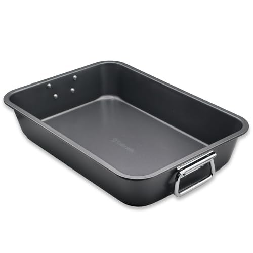 CULINARIN Large Lasagna Pan 15” x 11” - Nonstick Casserole Dish for Easy Cleanup - Convenient Deep Lasagna Baking Dish With Foldable Handles - Large Baking Pan Casserole Dish Is Perfect for Any Meal - Image 1