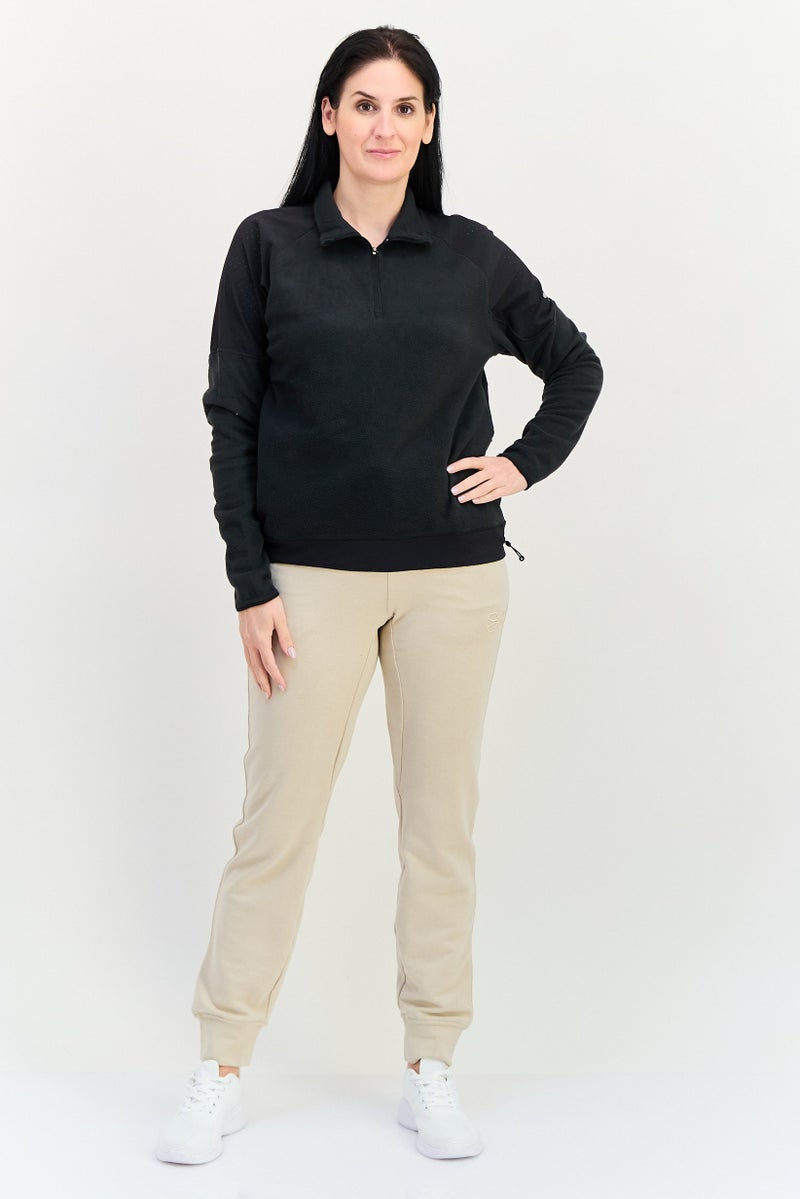 Nike Women Standard Fit Long Sleeve Training Sweatshirt, Black - Image 4