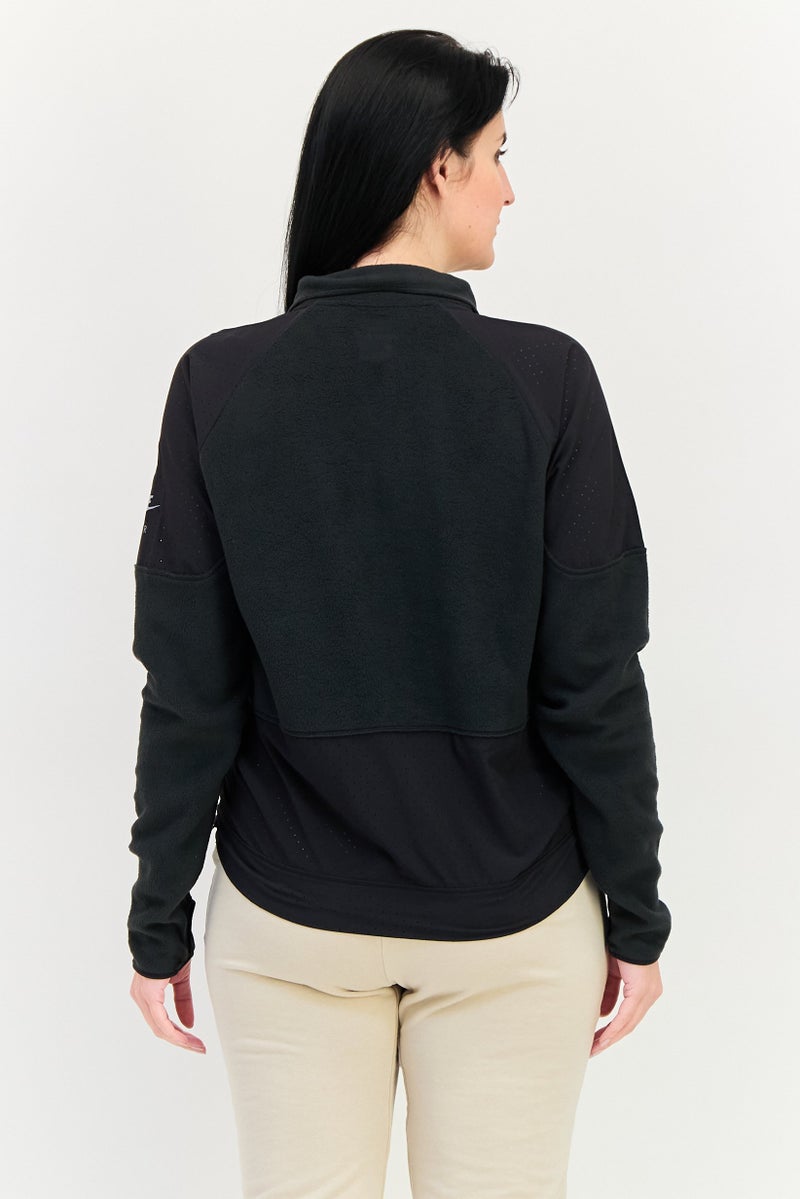 Nike Women Standard Fit Long Sleeve Training Sweatshirt, Black - Image 3