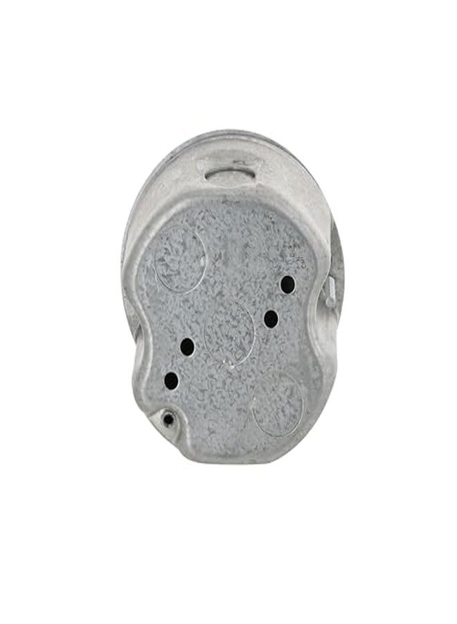 RACO Hubbell Raco 4 in. Round Ceiling Rated Box, 2-1/8 in. Deep, Five 1/2 in. KO's, Gray (299) - Image 4