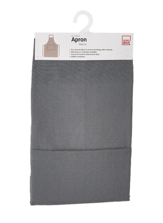 NIBEMINENT Atlanta Solid Cotton Apron Grey 60x90cm - Image 1