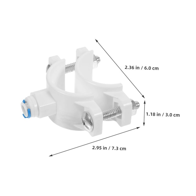 2Pcs Water Filter Retaining Clip Drain Saddle Valve Clamp For RO System Aquarium RV Quick Connect - Image 3