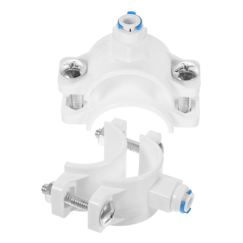 2Pcs Water Filter Retaining Clip Drain Saddle Valve Clamp For RO System Aquarium RV Quick Connect - Image 2