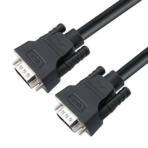 DTech 75ft VGA Cable Male to Male with Ferrites Screws 1080p High Resolution for Computer Monitor Projector - Image 3