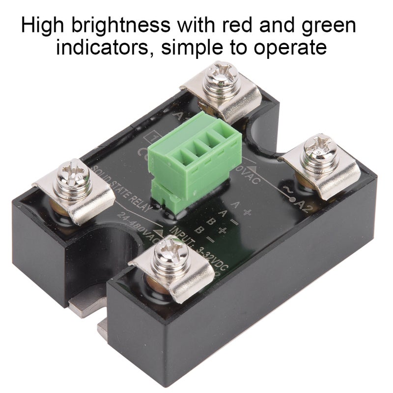 BERM Solid State Relay Dual Channel DC Control Dual Channel AC Single Phase SSR 24-480VAC(10A(BERM-SK10DA) ) - Image 3