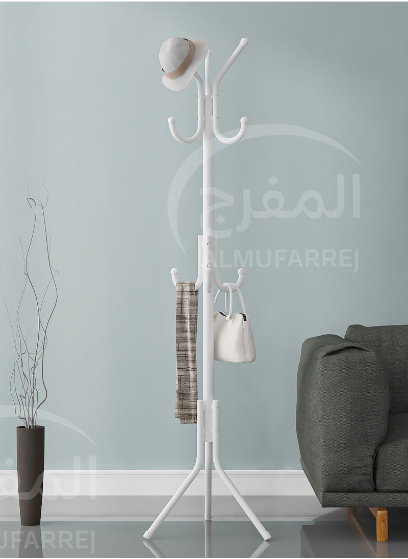 ALMUFARREJ - Multi-Functional Metal Clothes Rack White 172x43 cm - Image 1