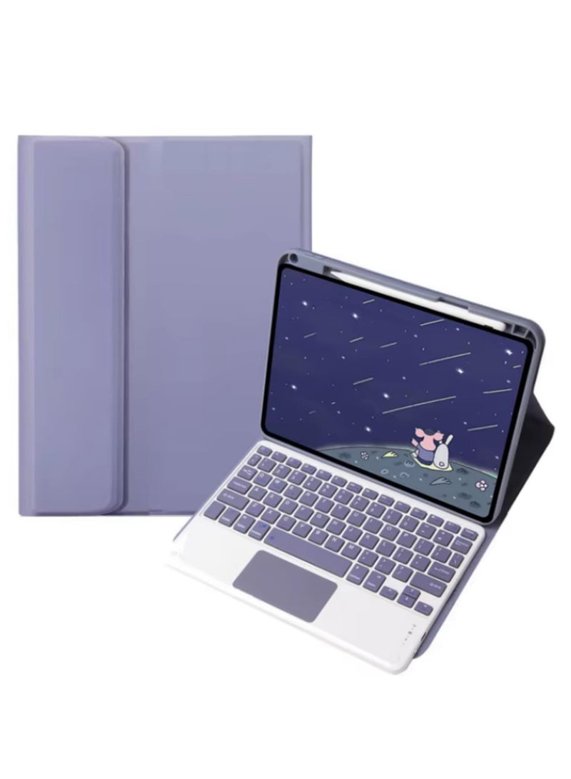Funda For Huawei Matepad 11.5S 2024 Case Keyboard Cover with Pencil Holder and Built-in Stand Shockproof Protective Matte Finish Slim Fit Smart Cover purple - Image 1
