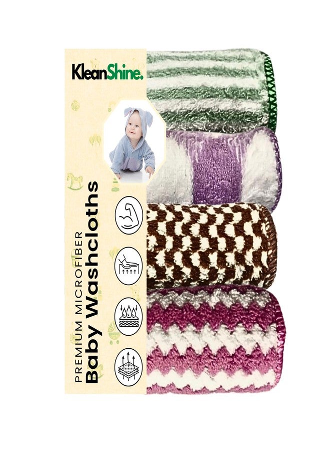 KLEANSHINE مناشف حمام من الألياف الدقيقة من كلينشاين للأطفال حديثي الولادة - مناشف غسيل فائقة النعومة والامتصاص للأطفال، 25 × 25 سم، 250 جرامًا للمتر المربع (4) - Image 1
