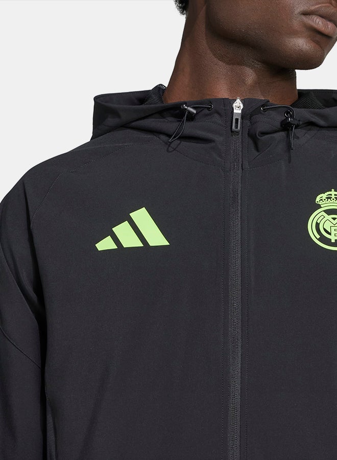 Adidas Real Madrid Tiro 25 Pro Vis Tech Travel Jacket - Image 5