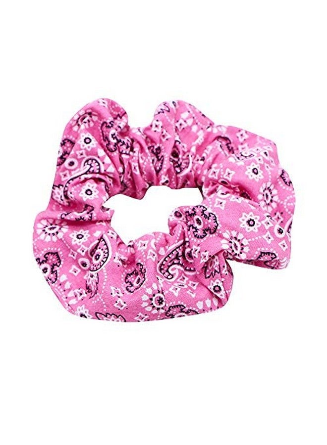 Belicia 6 Pack Bandanna Floral Hair Scrunchies Print Slap Bracelet Ponytail Holder Elastic Hair Bands Wrist Fabric Scrunchy Hair Ties for Show/Sleepover Party - Image 2