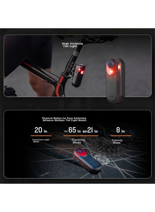 Garmin Varia Rct715 Bicycle Light, High-definition Recording For Cycling, Waterproof, Compatible With Bike Computers And Radar - Image 5