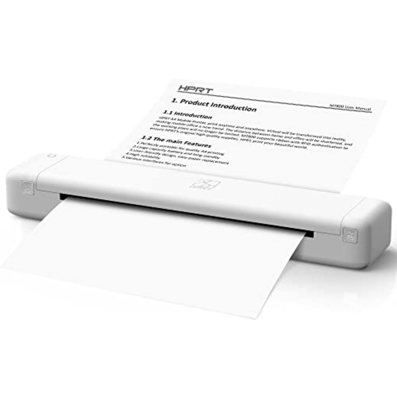 Wireless Bluetooth Small Printer MT800 Compatible with Android iOS, Laptop, PC Supports 8.5 x 11 US Letter A4 Paper Portable Home Office Travel Use Compact Design - Image 1