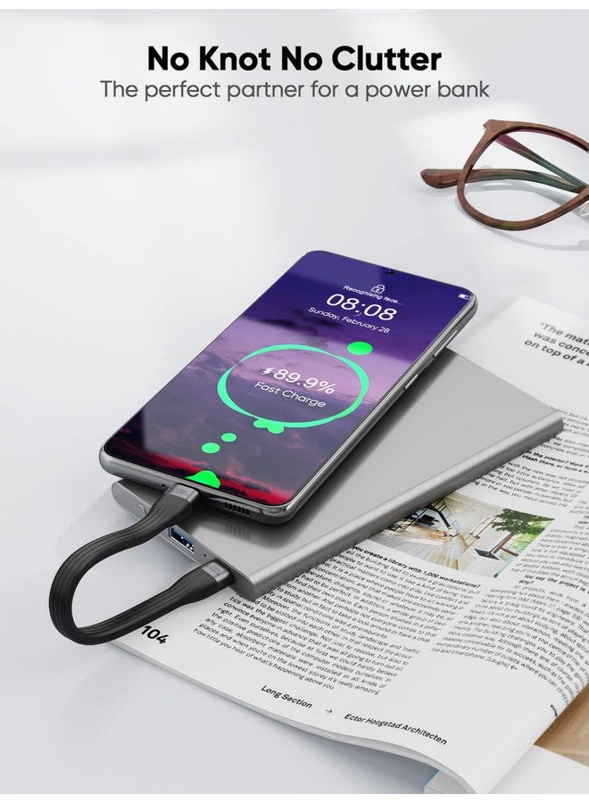 CableCreation Short USB C Cable 0.5Feet, USB C 2.0 to USB C PD FastCharging Cord, USB Type C Cable for Power Bank 60W, Compatible with MacBook Pro Air, iPad Pro, Chromebook Pixel, Galaxy S22, Black - Image 4