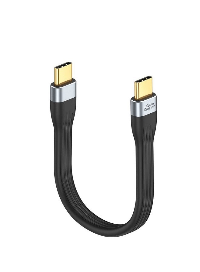 CableCreation Short USB C Cable 0.5Feet, USB C 2.0 to USB C PD FastCharging Cord, USB Type C Cable for Power Bank 60W, Compatible with MacBook Pro Air, iPad Pro, Chromebook Pixel, Galaxy S22, Black - Image 1