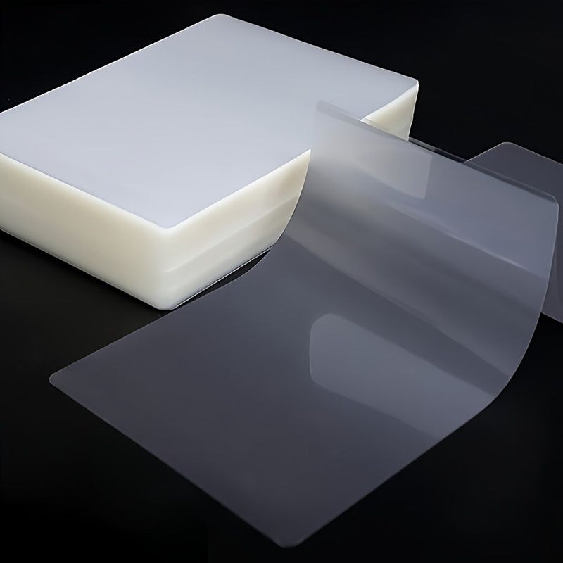 100 Pack Hot Laminating Pouches 4x2.5in Transparent Protective Film Seal - Image 3
