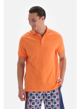 dagi Salmon Pique Polo Neck T-Shirt  - Image 1