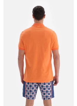 dagi Salmon Pique Polo Neck T-Shirt  - Image 2