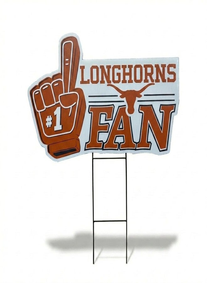 Proformance Home NCAA Texas Longhorns #1 Fan Yard Sign - Image 1