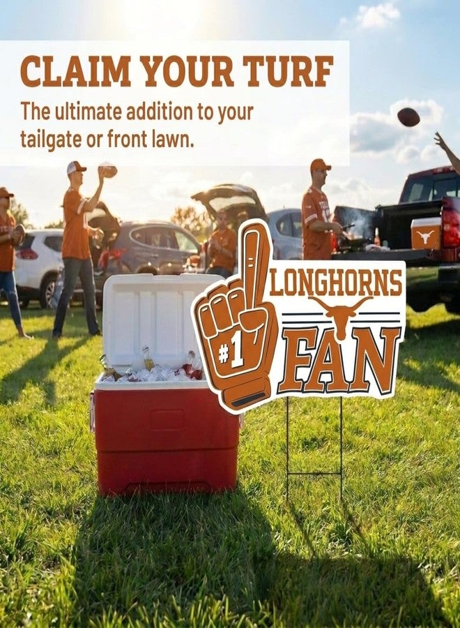 Proformance Home NCAA Texas Longhorns #1 Fan Yard Sign - Image 5