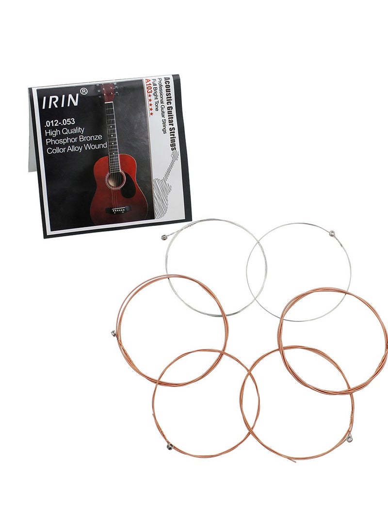 IRIN A103 Folk Guitar Strings+2 Strap Studs+6 Guitar Fixed Stud Accessories - Image 1