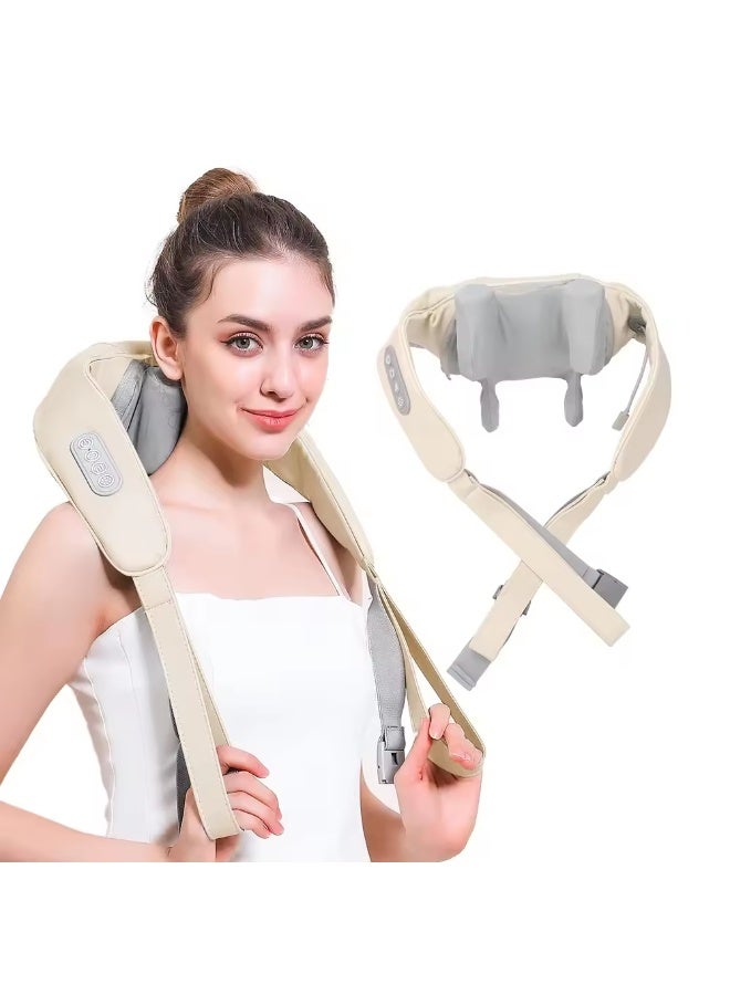 Shoulder Massager with Heat, Neck Cordless Deep Tissue 4D Expert Kneading Massager, Shiatsu Neck and Shoulder Massage Pillow for Neck, Traps, Back and Leg Pain Relief, Gifts for Men Women Mom Dad - Image 1