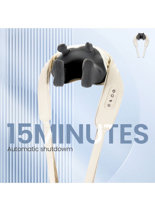 Shoulder Massager with Heat, Neck Cordless Deep Tissue 4D Expert Kneading Massager, Shiatsu Neck and Shoulder Massage Pillow for Neck, Traps, Back and Leg Pain Relief, Gifts for Men Women Mom Dad - Image 2