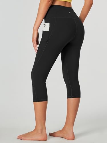 Heathyoga Capri Leggings for Women High Waisted Capri Leggings with Pockets for Women Yoga Pants with Pockets - Image 2
