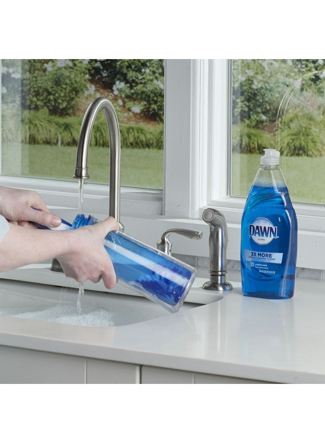 Dawn Ultra Multipurpose 13.5" Twister Bottle Cleaning Brush, White/Blue - Image 2