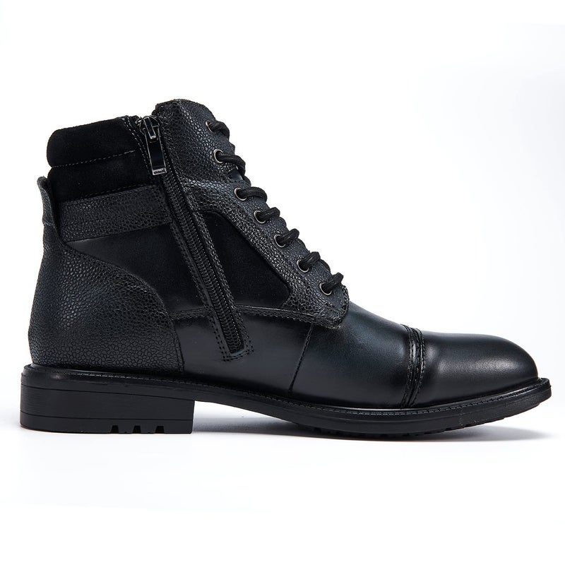 Arkbird Mens Chelsea Boots, Stylish and Comfort Leather Chukka Ankle Boots with Zipper Black 11 - Image 4