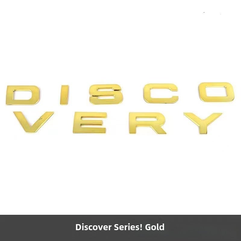 Generic Range Rover Discovery Hood Emblem Lettering Sticker FX-D [Gold]]