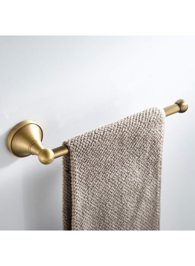 Open Towel Ring Bar Antique Brass Hanger Holder Wall Mounted 29 Cm 11.4 Inches Brushed Bronze - Image 3