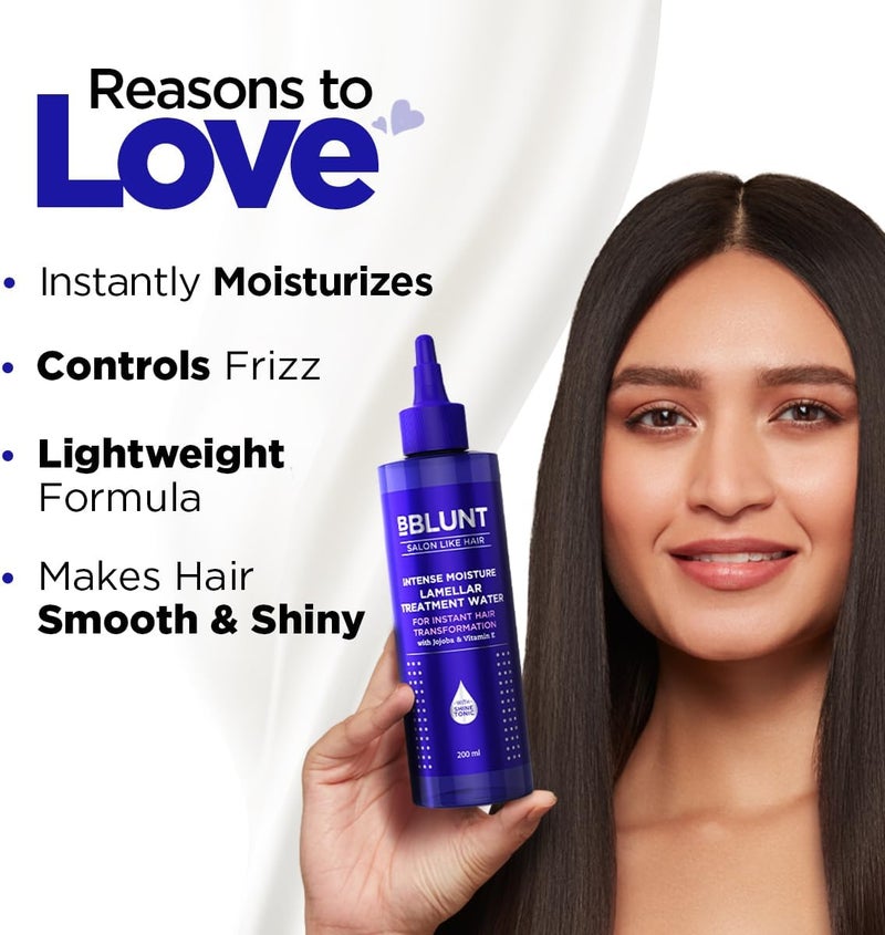 BBLUNT INTENSE MOISTURE LAMELLAR TREATMENT WATER 200 ML - Image 2