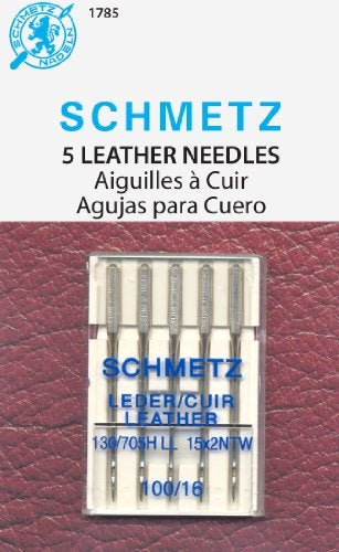 Schmetz إبر ماكينة الخياطة الجلدية SCHMETZ، الحجم 16/100 5/عبوة - Image 5