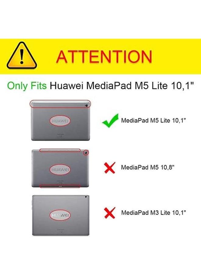 erorex - Case For Huawei Mediapad M5 Lite 10 10.1 Inch 2018 With Pen Holder And Multiple Viewing Angles Smart Pu Leather Cover For Huawei M5 Lite 10 Tablet Case Blue - Image 1