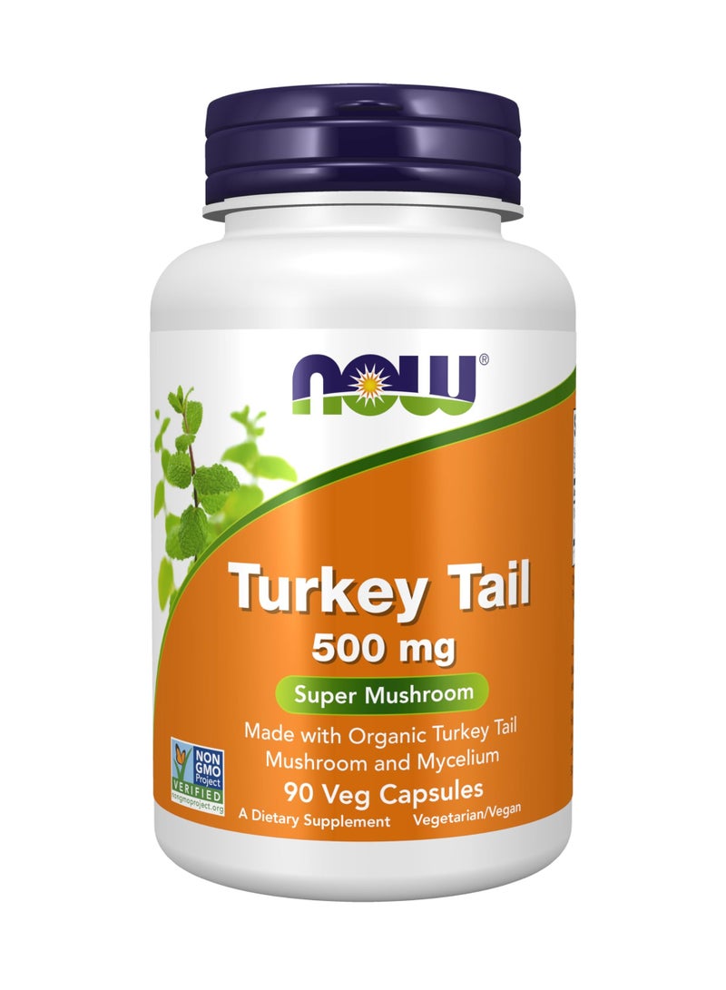 Now Turkey Tail 500 Mg Caps 90S